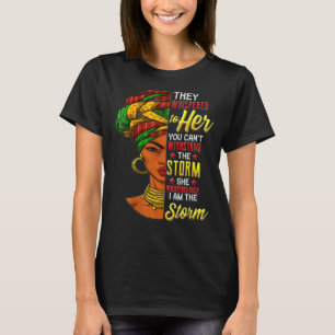 T-shirt Mois De L'Histoire Noire Africaine Femme Afro Je S