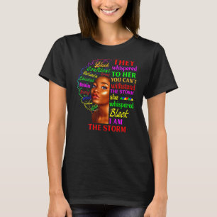 T-shirt Mois De L'Histoire Noire Africaine Femme Afro Je S