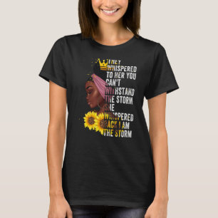 T-shirt Mois De L'Histoire Noire Africaine Femme Afro Je S