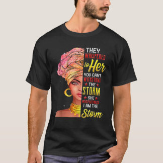 T-shirt Mois De L'Histoire Noire Africaine Femme Afro Je S