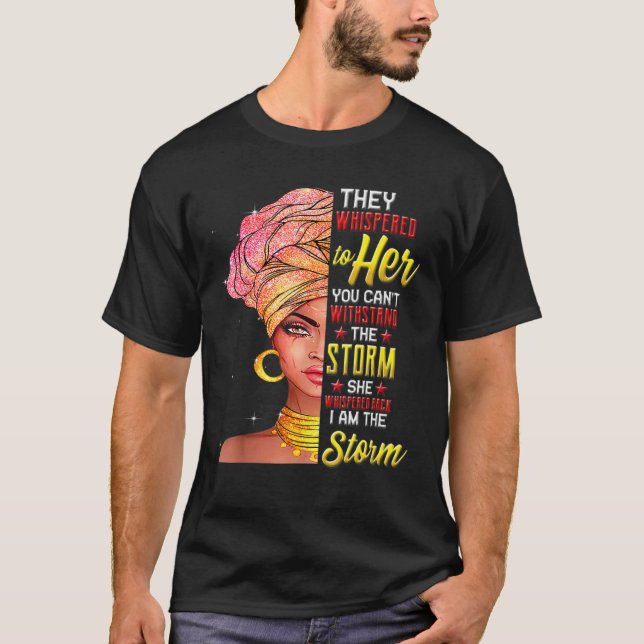 T-shirt Mois De L'Histoire Noire Africaine Femme Afro Je S (Devant)