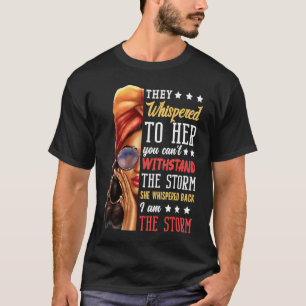 T-shirt Mois De L'Histoire Noire Africaine Femme Afro Je S