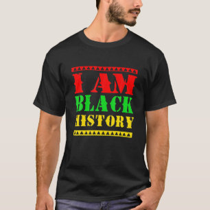 T-shirt Mois de l'histoire noire afro-américaine Je suis n
