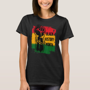 T-shirt Mois de l'Histoire Noire BHM Africain Pour Hommes
