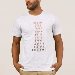 T-shirt Mois de l'histoire noire Dream Plomb combat