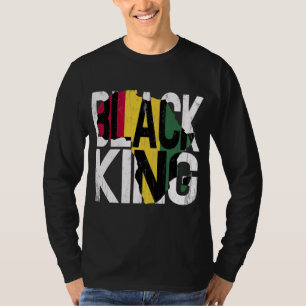 T-shirt Mois de l'histoire noire du roi Noir Pr africain-a