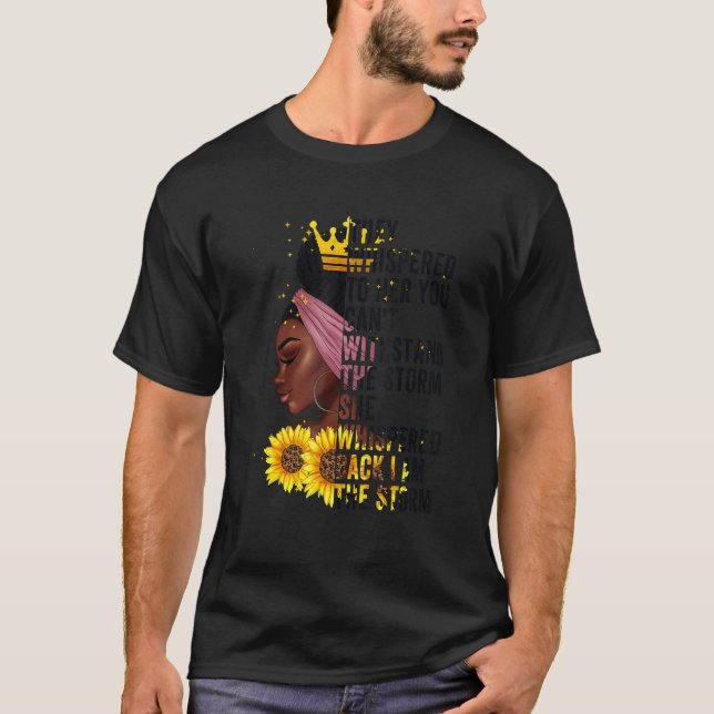 T-shirt Mois De L'Histoire Noire Femmes Africaines Afro Je (Devant)
