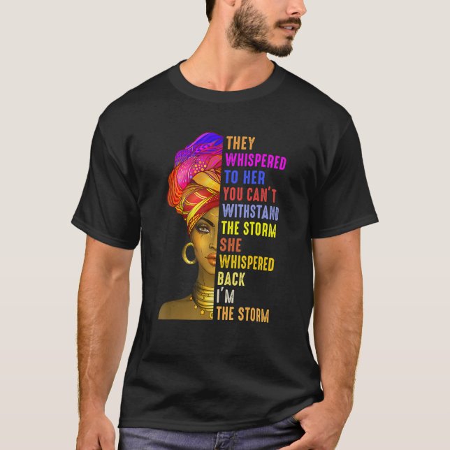 T-shirt Mois De L'Histoire Noire Ils M'Ont Fouillé La Temp (Devant)