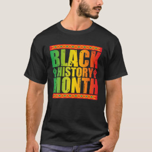 T-shirt Mois de l'histoire noire Melanin Afro-Américain