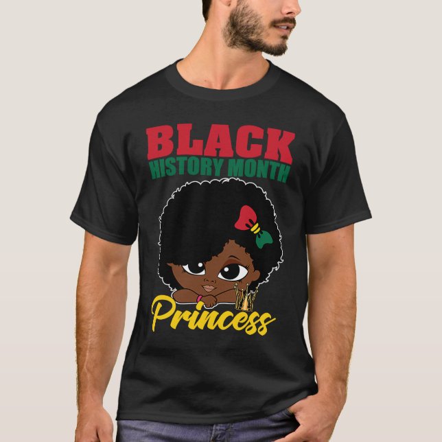T-shirt Mois de l'histoire noire Princesse BHM Pride Littl (Devant)