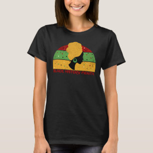 T-shirt Mois de l'Histoire Noire Rétro Femme Africaine