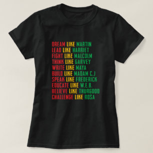 T-shirt Mois de l'histoire noire, rêve comme Martin T-Shi