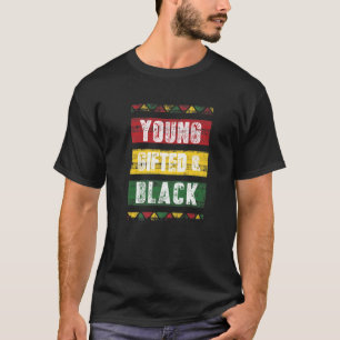T-shirt Mois de l'histoire noire T Jeune femme africaine d