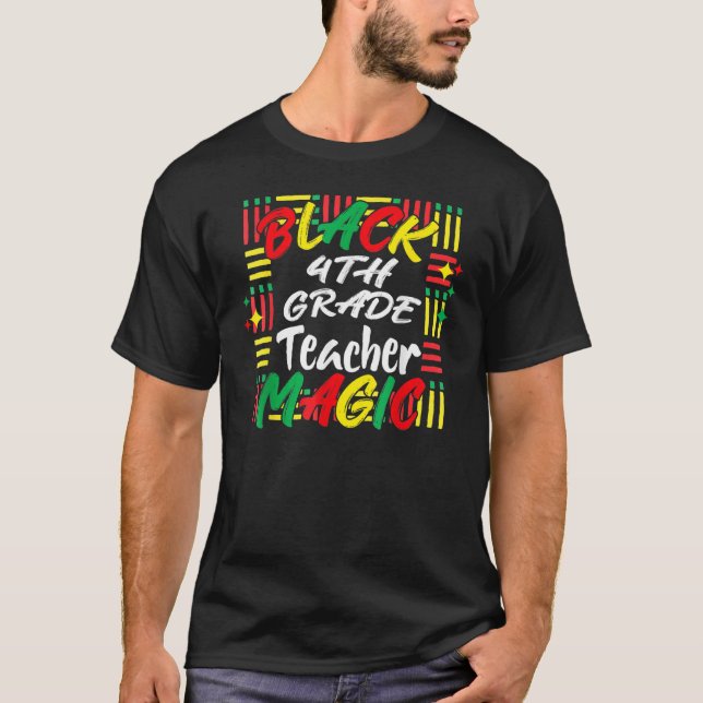 T-shirt Mois de l'histoire noire Tee - shirt Noir 4e année (Devant)