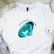 Mois de naissance d'inspiration aquamarine