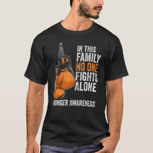 T-shirt Mois de sensibilisation à la faim Gants Ruban oran