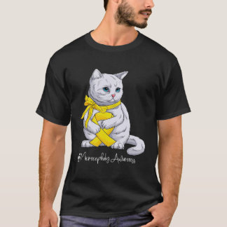 T-shirt Mois de sensibilisation à la microcéphalie Chat au