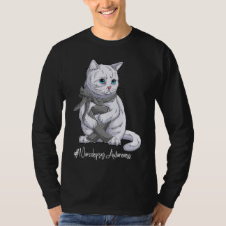 T-shirt Mois de sensibilisation à la narcolepsie Ruban gri