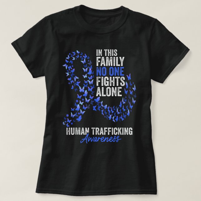 T-shirt Mois de sensibilisation à la traite des êtres huma (Design devant)