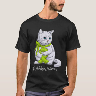 T-shirt Mois de sensibilisation à l'Achalasie Chat au ruba