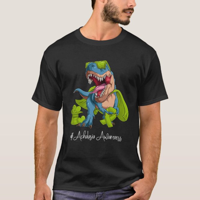 T-shirt Mois de sensibilisation à l'Achalasie Lime Green R (Devant)