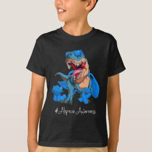 T-shirt Mois de sensibilisation à l'Alopécie Bleu Ruban Tr