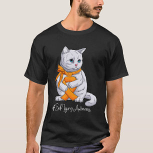 T-shirt Mois de sensibilisation à l'automutilation Chat à 