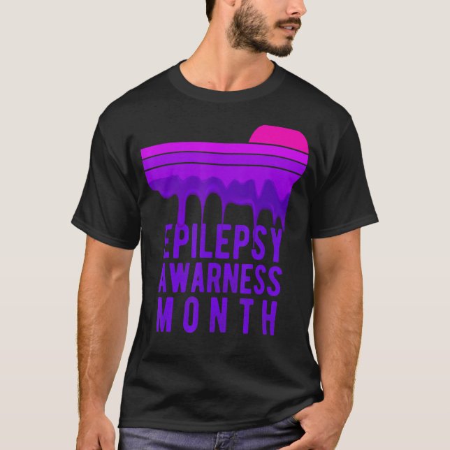 T-shirt Mois De Sensibilisation À L'Épilepsie En Novembre  (Devant)