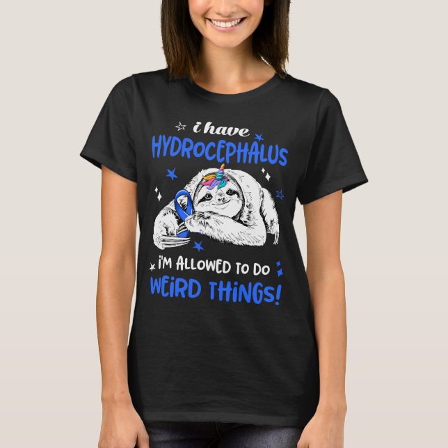 T-shirt Mois de sensibilisation à l'hydrocéphalie Cadeaux  (Devant)