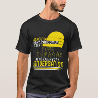 T-shirt Mois de sensibilisation Asl Insérez Aléatoire Amou