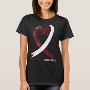 T-shirt Mois de sensibilisation au cancer buccal 2024 Cou 