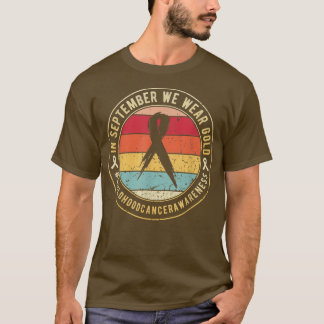 T-shirt Mois De Sensibilisation Au Cancer Chez L'Enfance E