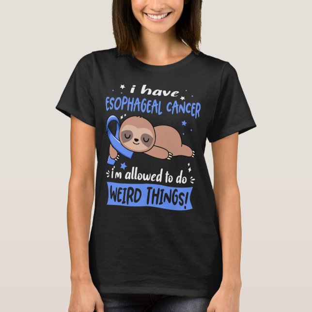 T-shirt Mois de sensibilisation au cancer de l'oesophage C (Devant)