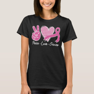 T-shirt Mois de sensibilisation au cancer du sein Paix Amo