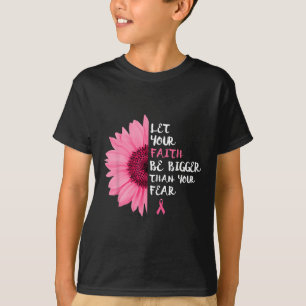 T-shirt Mois de sensibilisation au cancer Fleur rose Ruban