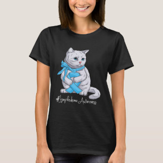 T-shirt Mois de sensibilisation au lymphoedème Léger Bleu 