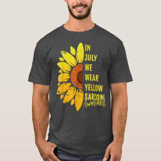 T-shirt Mois De Sensibilisation Au Sarcome Tournesol En Ju