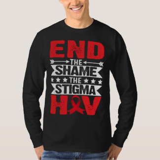 T-shirt Mois de sensibilisation au VIH SIDA Mettre fin à l