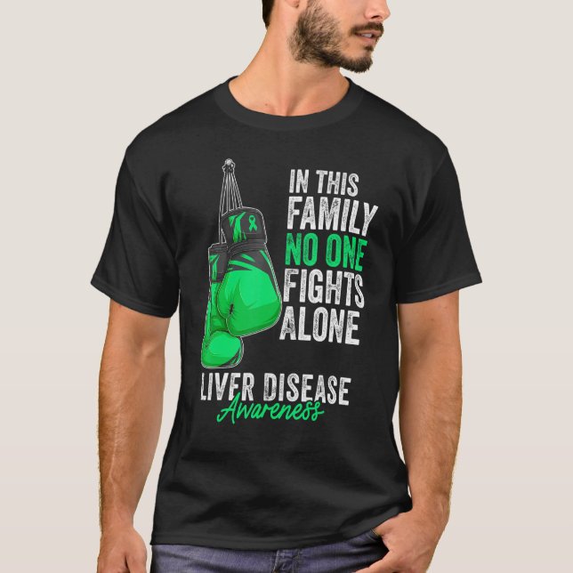 T-shirt Mois de sensibilisation aux maladies du foie Gants (Devant)