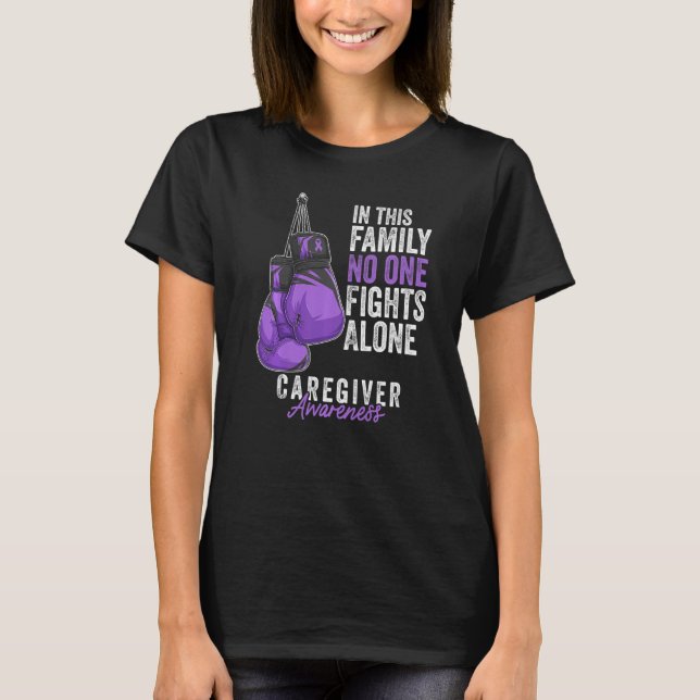 T-shirt Mois de sensibilisation des aidants naturels Gants (Devant)