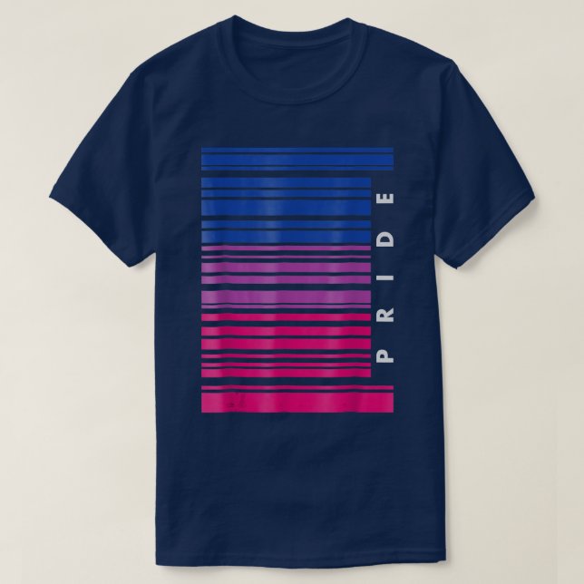 T-shirt Mois de sensibilisation LGBT Barcode Panseual Prid (Design devant)