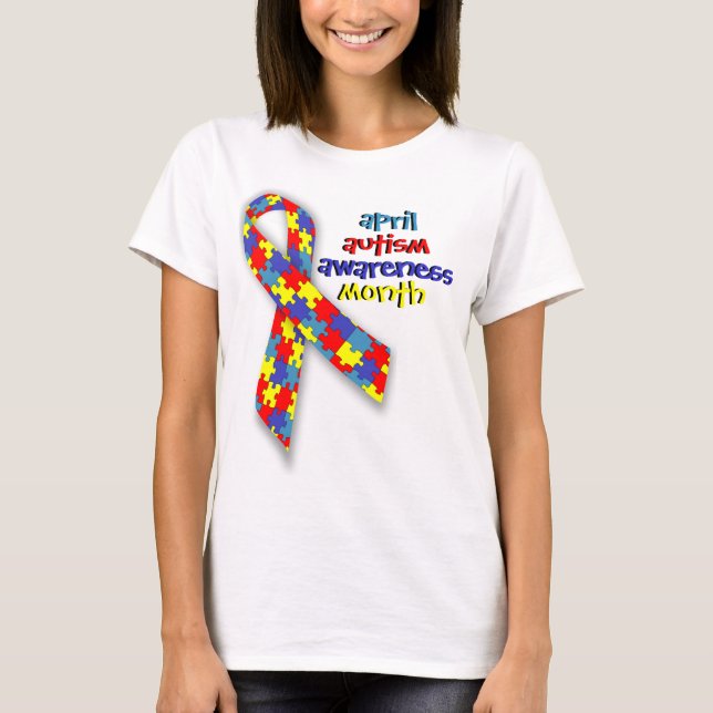 T-shirt Mois de Sensibilisation sur l'autisme d'avril (Devant)