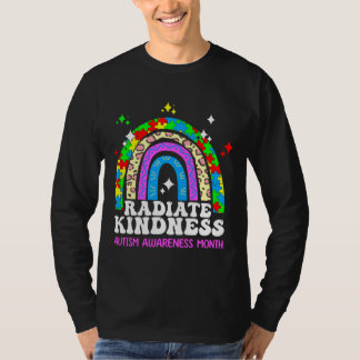 T-shirt Mois de sensibilisation sur l'autisme Rayonnement