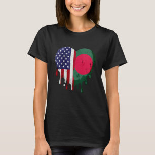 T-shirt Mois du patrimoine bangladais américain Drapeau Ba