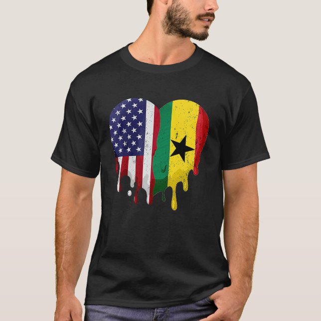T-shirt Mois du patrimoine ghanéen américain Mois du patri (Devant)