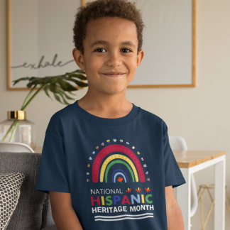 T-shirt Mois du patrimoine hispanique Boho Arc-en-ciel et 