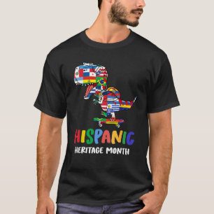 T-shirt Mois du patrimoine hispanique Dinosaure Enfants Ga