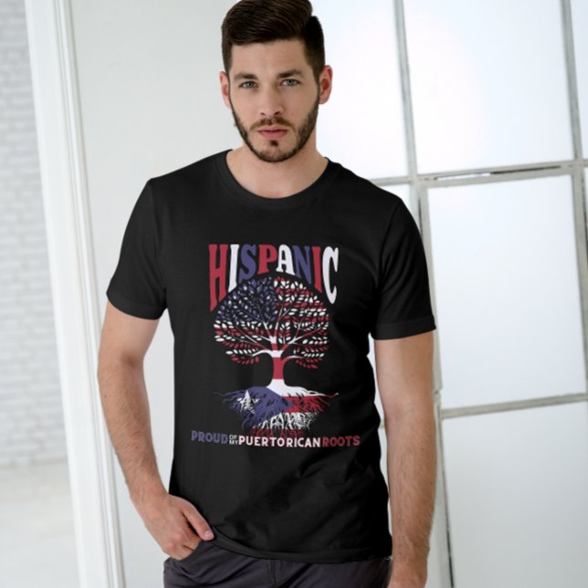 T-shirt Mois du patrimoine hispanique Fière de Porto Rico (Créateur téléchargé)