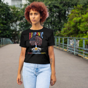 T-shirt Mois du patrimoine hispanique Fière des racines ar