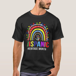 T-shirt Mois du patrimoine hispanique national Arc-en-ciel